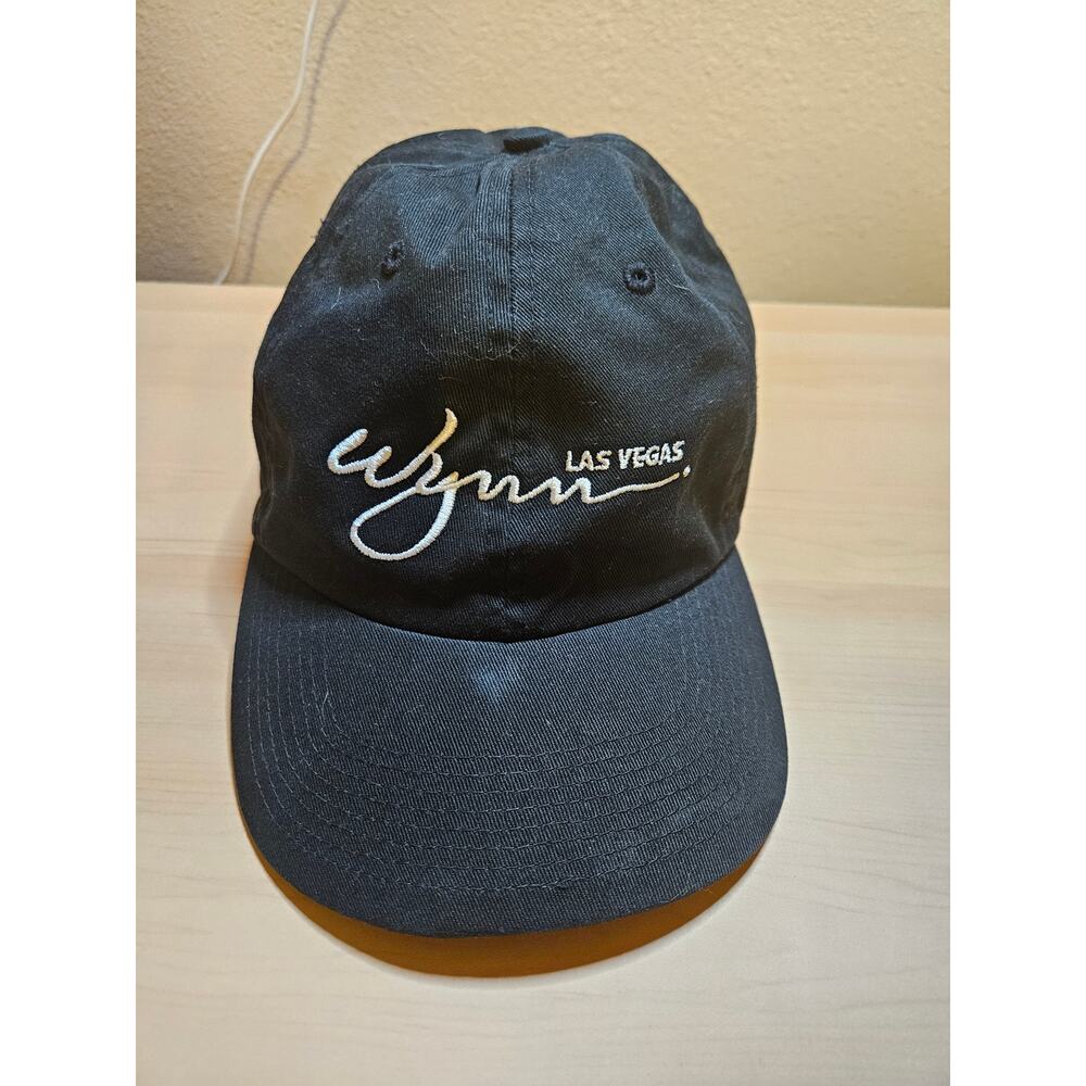 Wynn Las Vegas Black Embroidered Logo Baseball Cap Hat EST. 2005 Adjustable